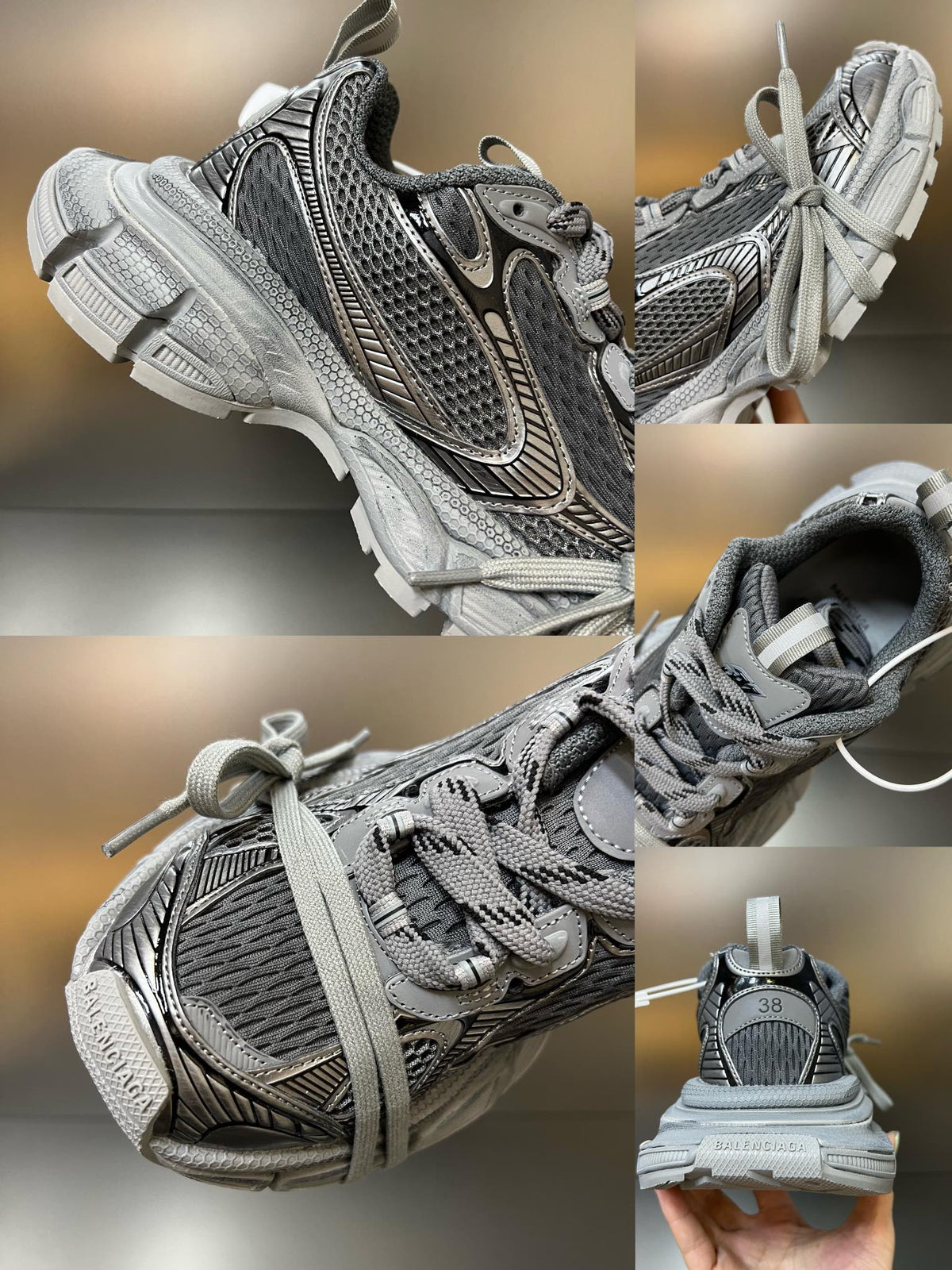 Balenciaga 3XL Gri Pantofi sport - prezentare produs