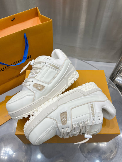 Louis Vuitton LV Pantofi sport Maxi Alb Piele - prezentare produs