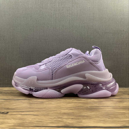 Balenciaga Triple S Deschis Violet Transparent Sole - prezentare produs