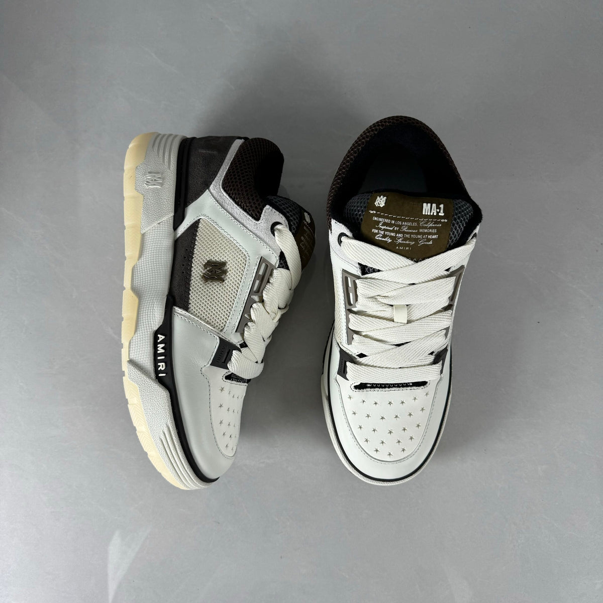 Amiri Ma 1 Maro Alb Pantofi sport - prezentare produs