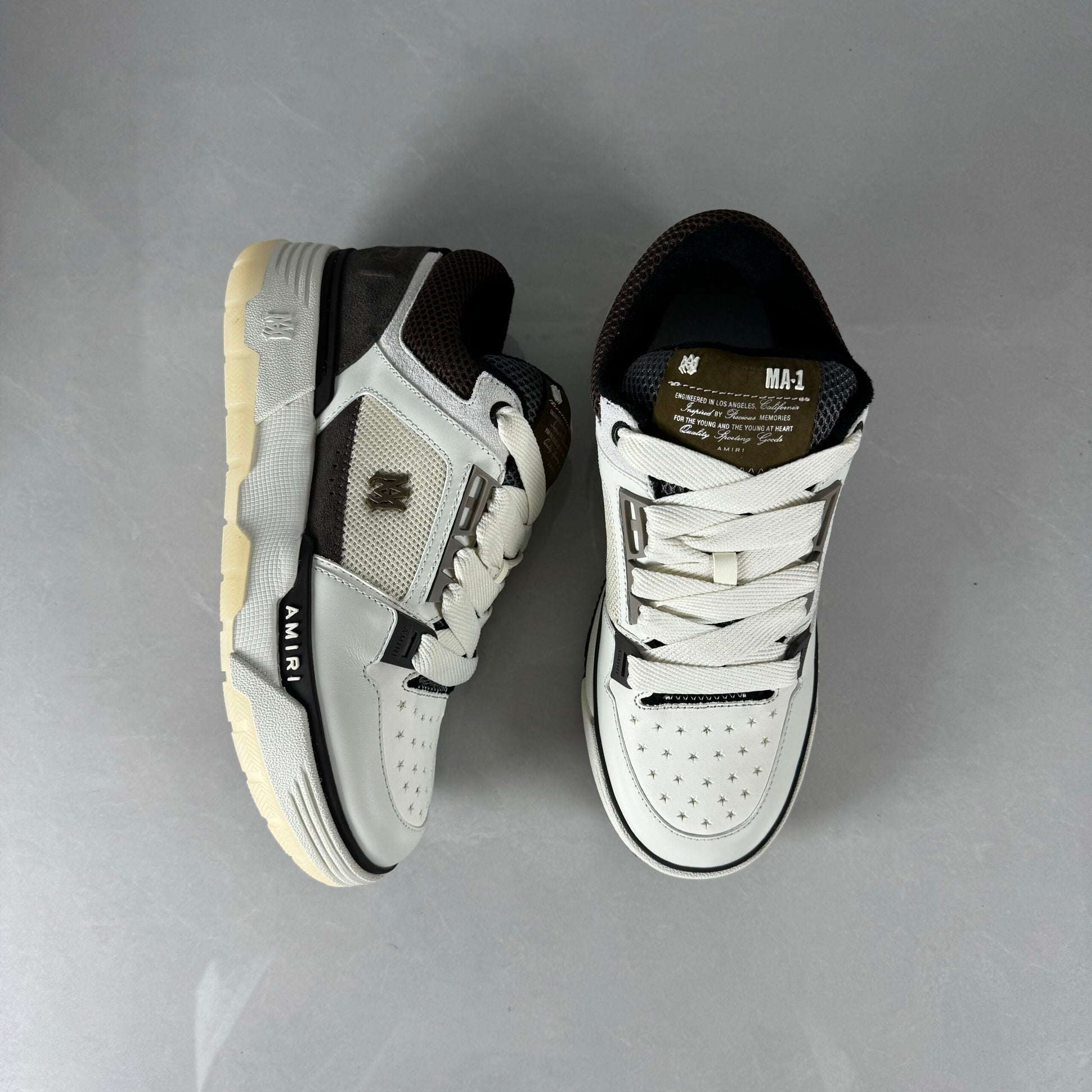 Amiri Ma 1 Maro Alb Pantofi sport - prezentare produs