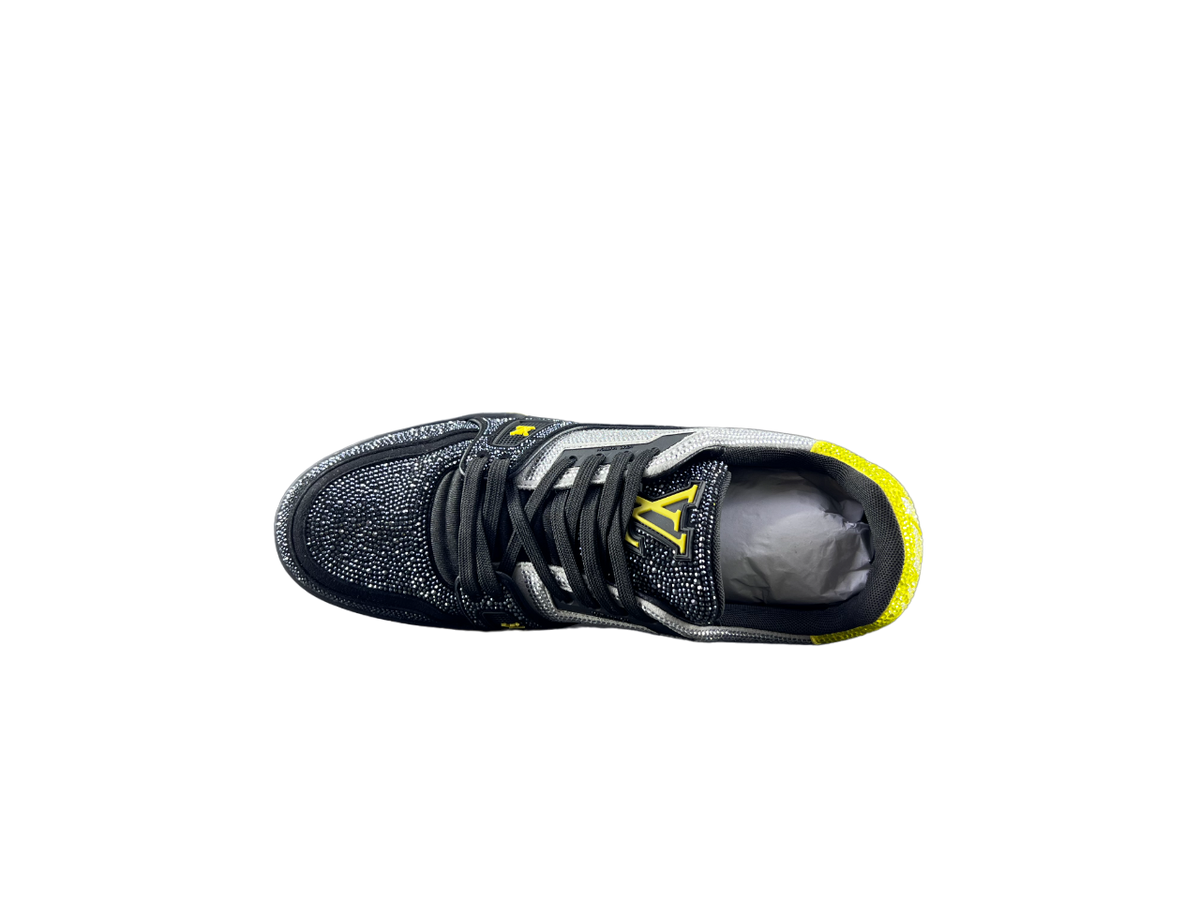 Louis Vuitton LV Pantofi sport Gri Negru Galben Luxury Ediție - prezentare produs