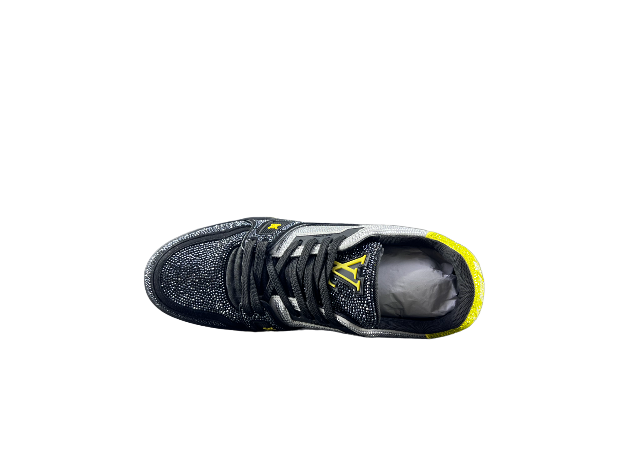 Louis Vuitton LV Pantofi sport Gri Negru Galben Luxury Ediție - prezentare produs