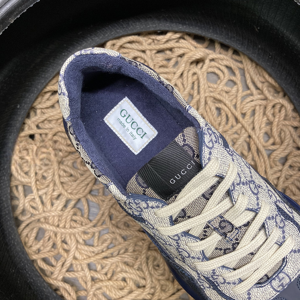 Gucci Rython Albastru Logo Pattern Pantofi sport - prezentare produs