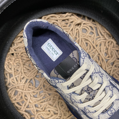 Gucci Rython Albastru Logo Pattern Pantofi sport - prezentare produs