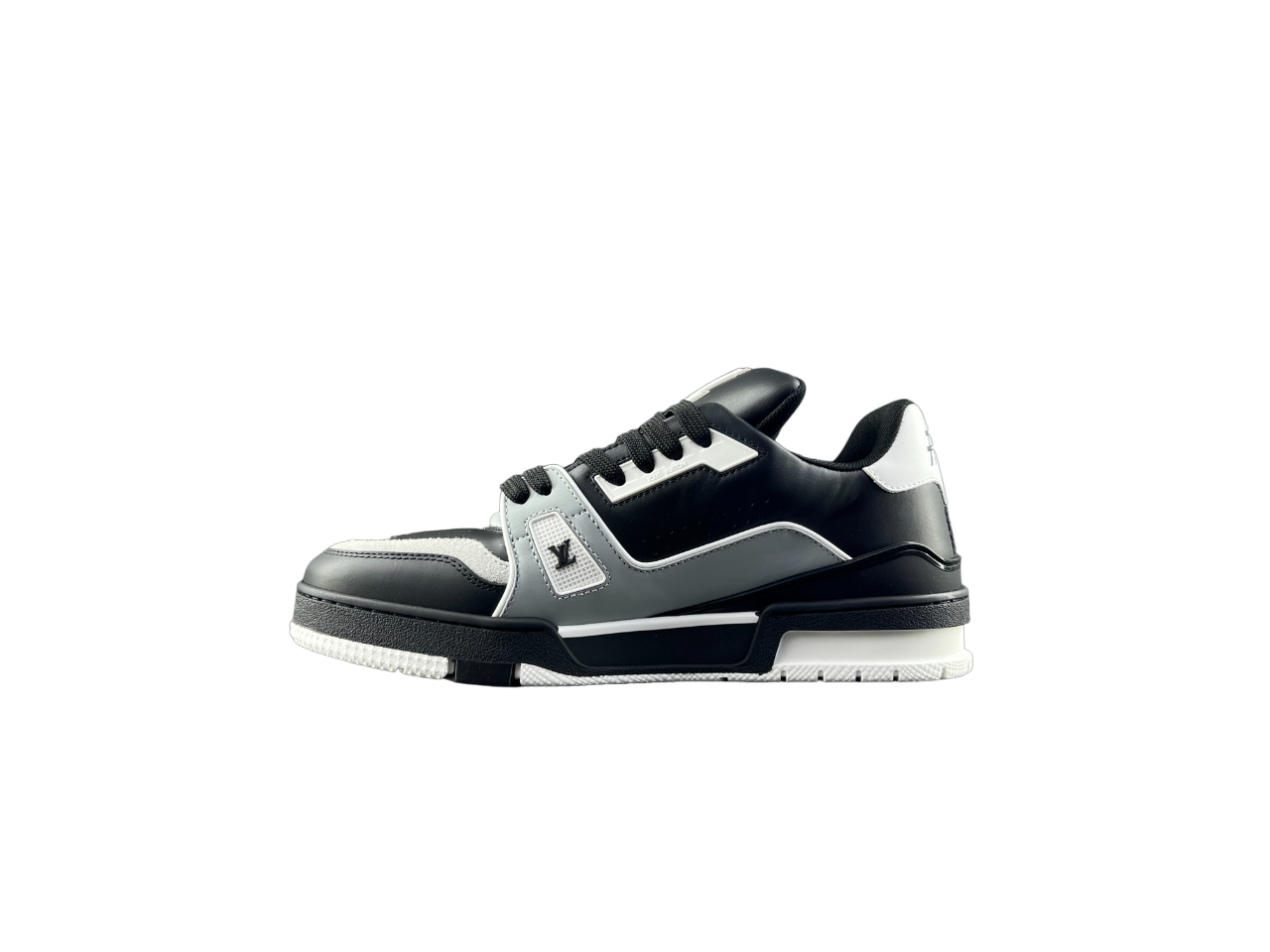 Louis Vuitton LV Trainers Negru Alb Gri - prezentare produs