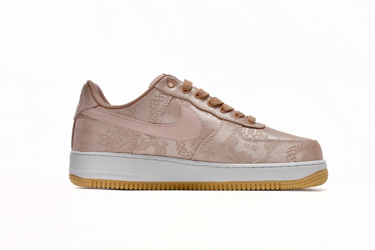 Clot X Nike Air Force 1 Premium Rose Auriu Silk Pantofi sport - prezentare produs
