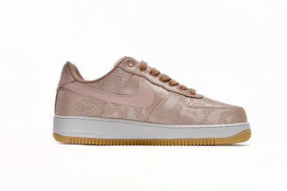 Clot X Nike Air Force 1 Premium Rose Auriu Silk Pantofi sport - prezentare produs
