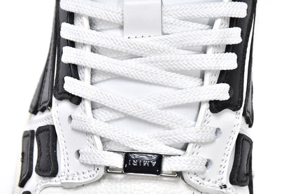 Amiri Skeleton Low Alb Negru - prezentare produs