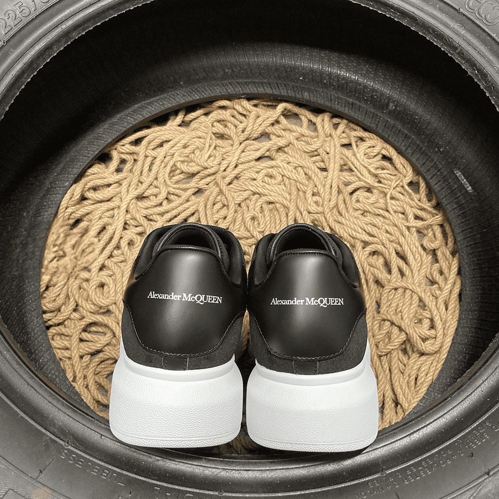 Alexander McQueen Negru Pânză Pantofi sport - prezentare produs