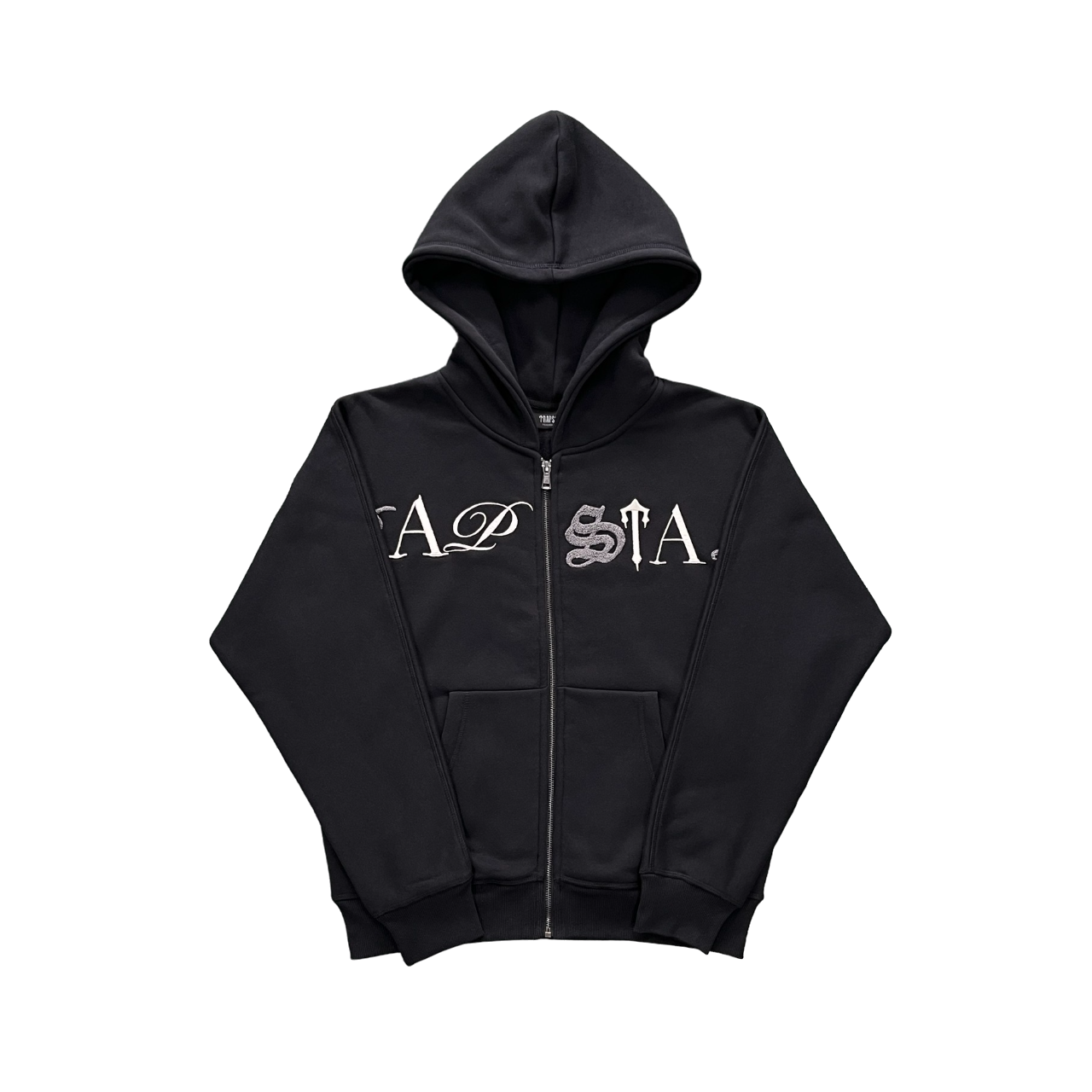 Trapstar Zipper Trening Washed Negru - prezentare produs