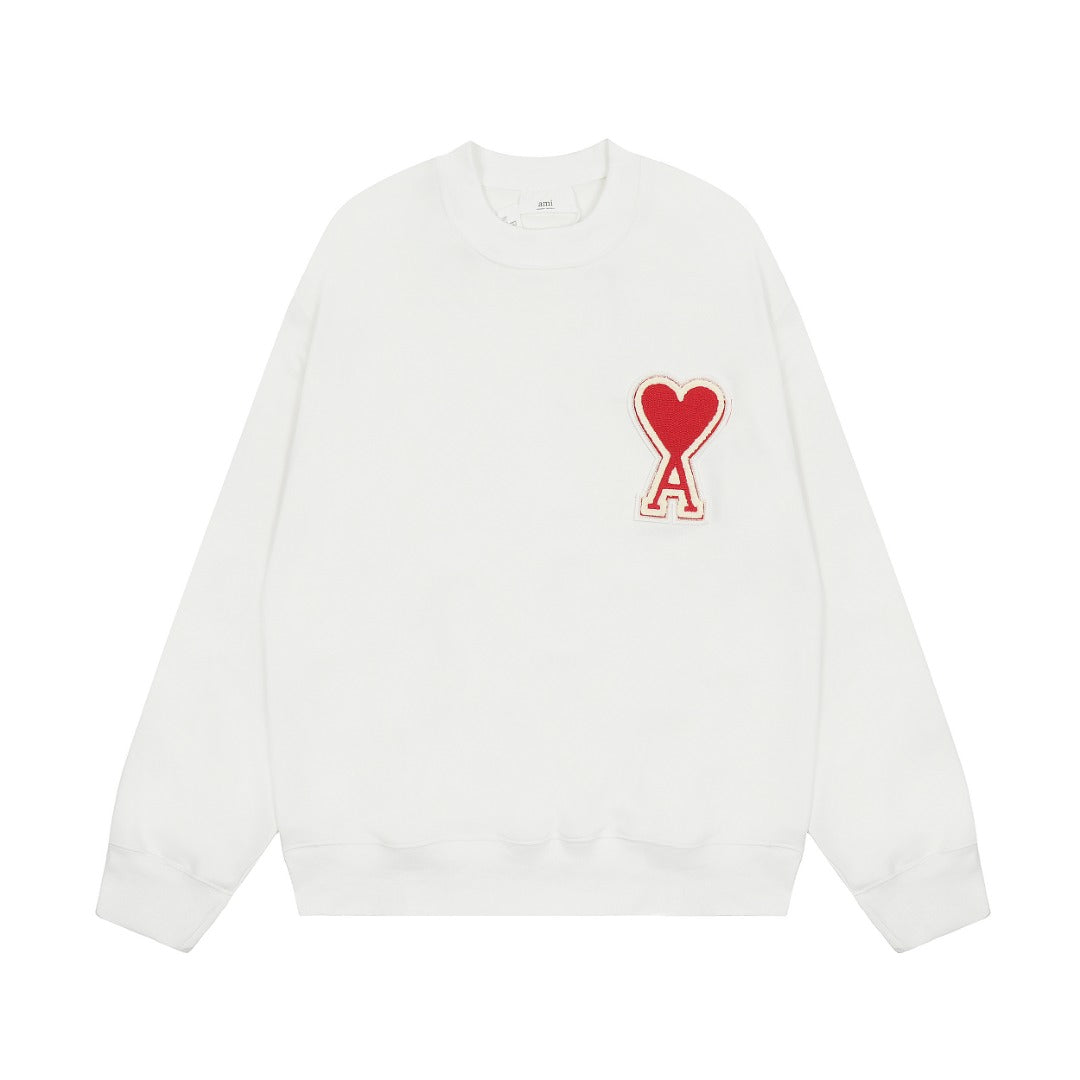Ami Paris Pulover Alb - prezentare produs