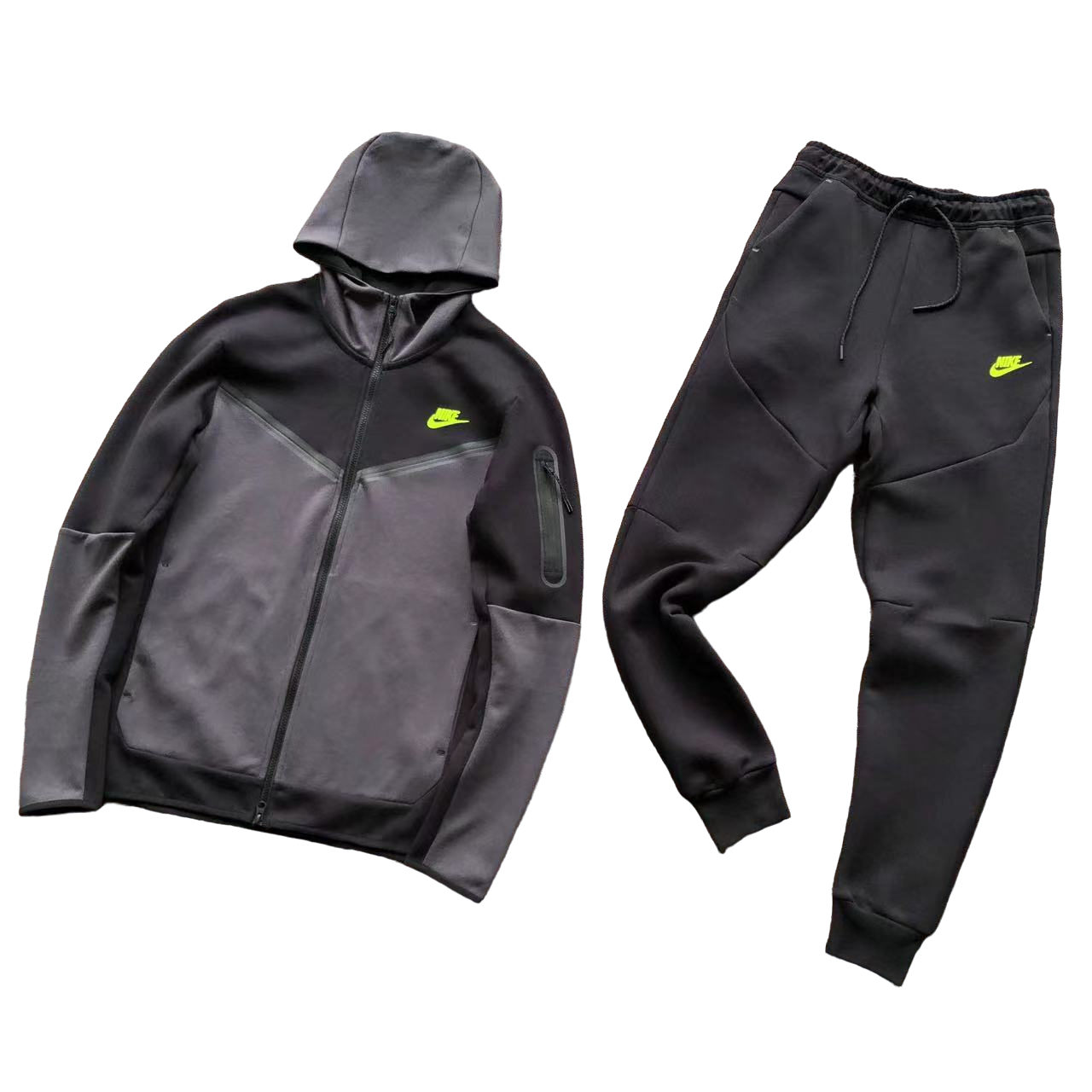 Nike Tech Fleece Negru Gri Fleece - prezentare produs