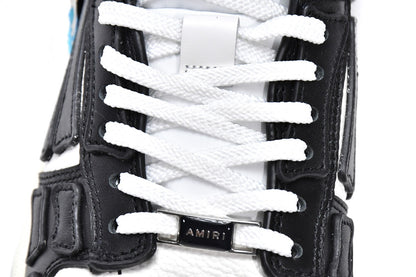 Amiri Skeleton Low Alb Negru - prezentare produs
