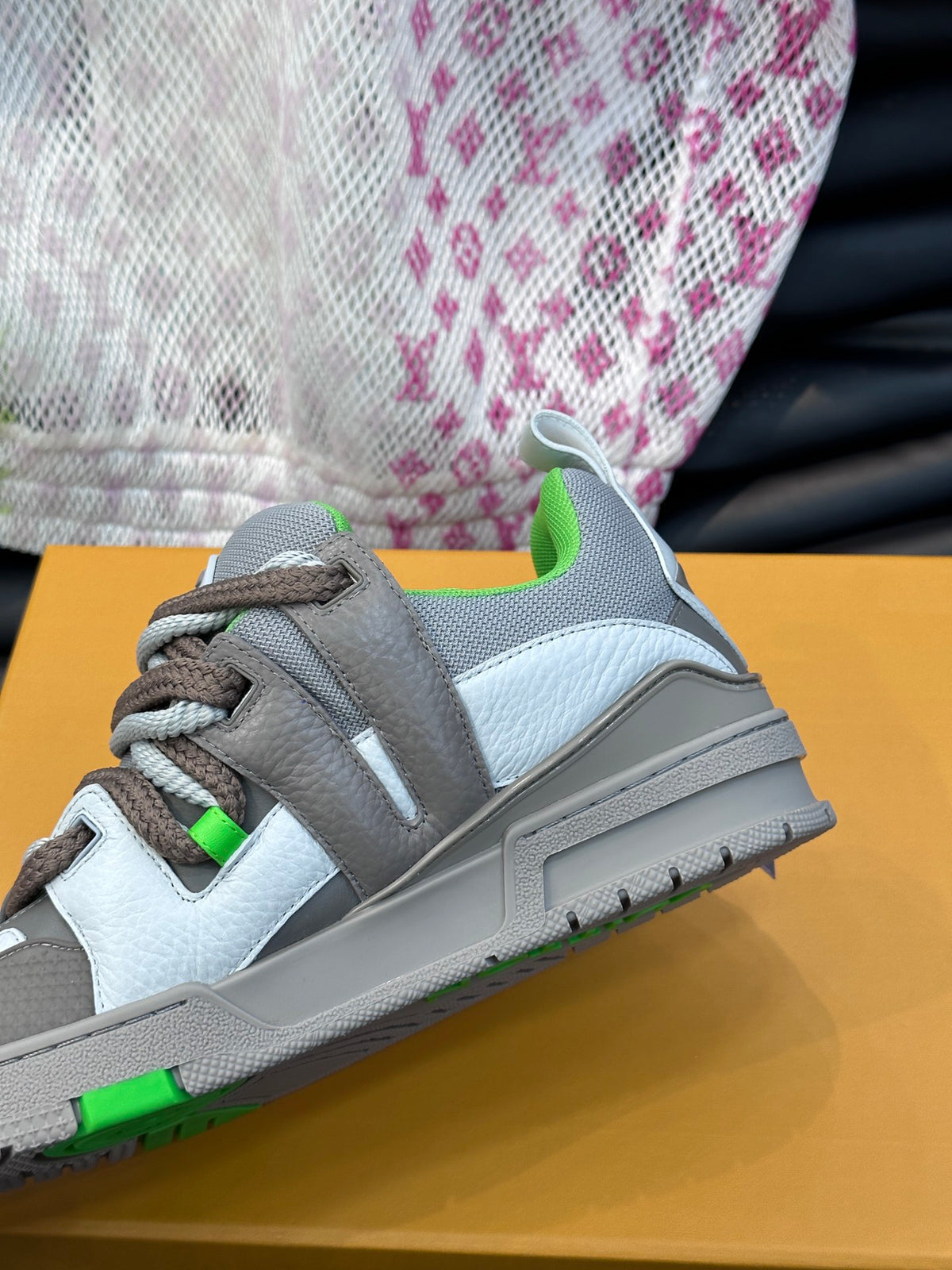 Louis Vuitton LV Skate Gri Verde Pantofi sport - prezentare produs