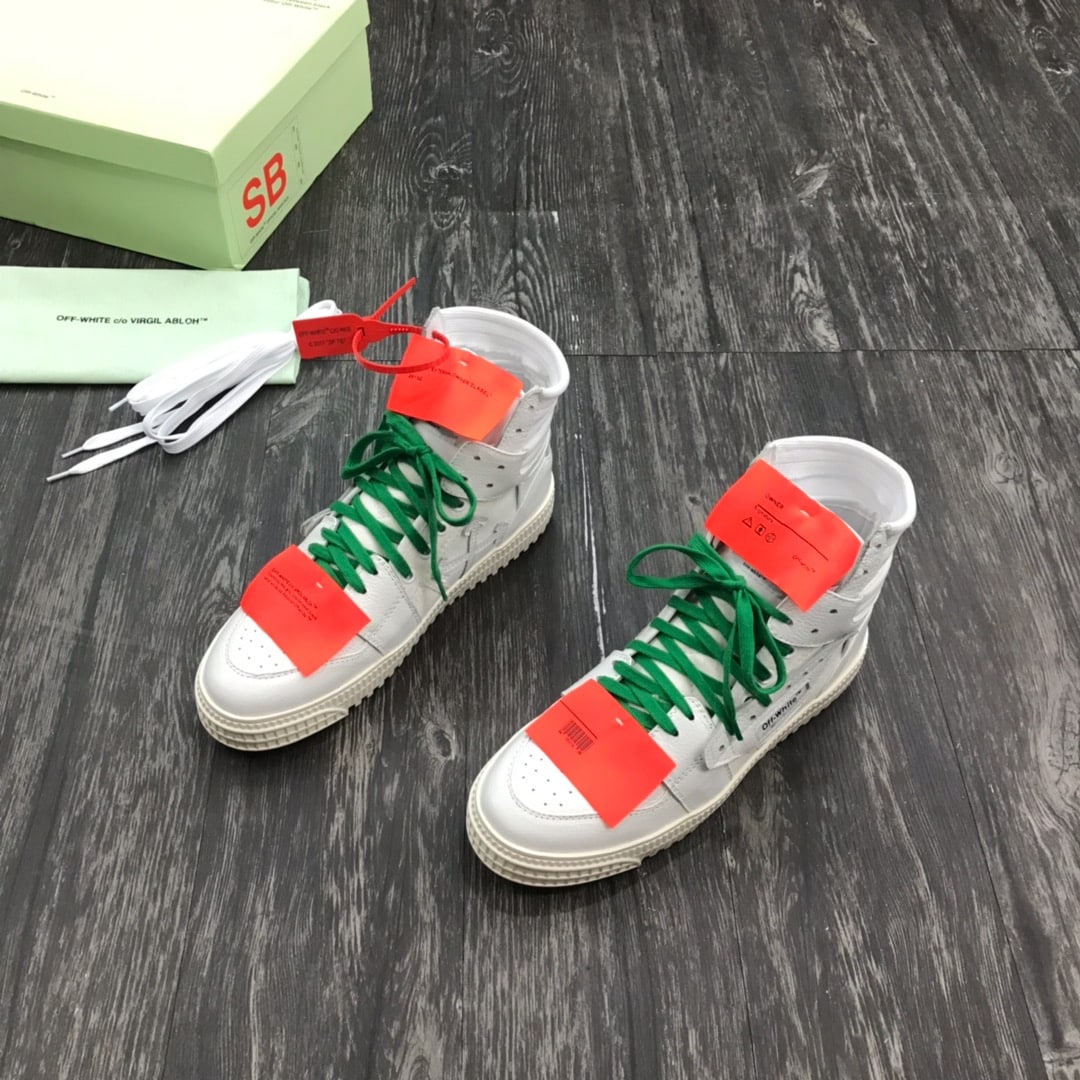Off-White Off-White Court 3 0 Alb Verde Laces Pantofi sport - prezentare produs