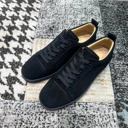 Christian Louboutin Negru Velvet Low - prezentare produs