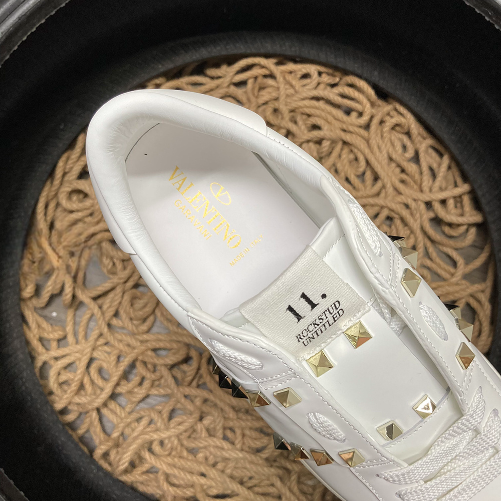 Valentino Rockstud Alb Auriu Pantofi sport - prezentare produs