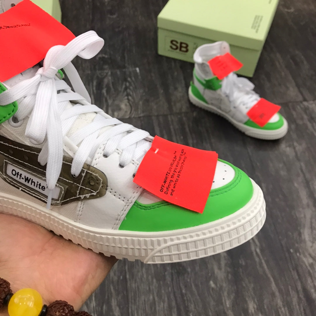 Off-White Off-White Court 3 0 Alb Verde Pantofi sport - prezentare produs