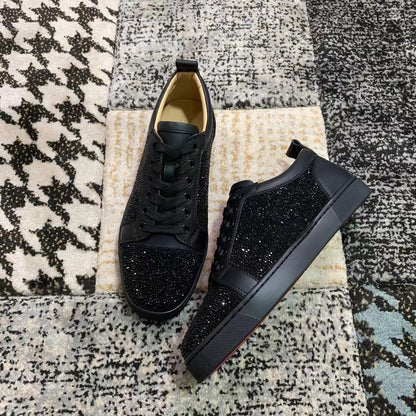 Christian Louboutin Full Negru Diamonds Low - prezentare produs