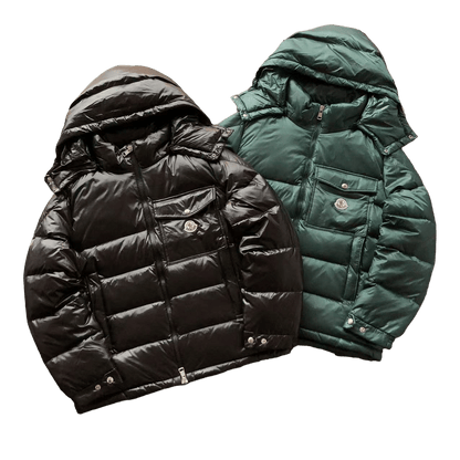 Moncler Geacă Verde Negru - prezentare produs