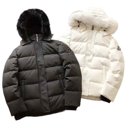 Moose Knuckles Geacă Negru Alb - prezentare produs