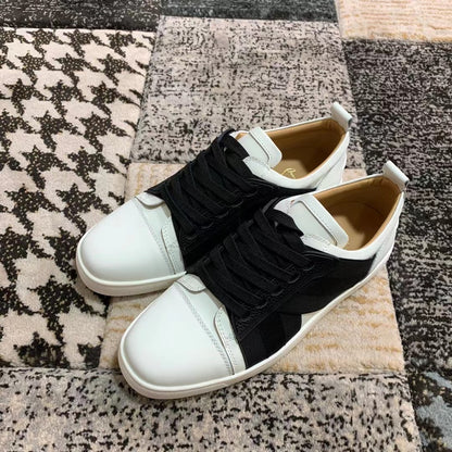 Christian Louboutin Negru Alb Low - prezentare produs