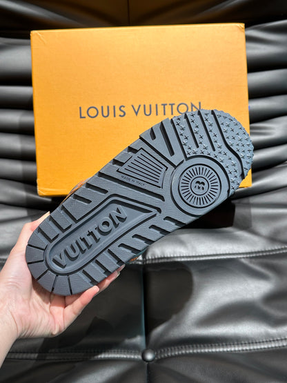 Louis Vuitton LV Trainers Maxi Gri Portocaliu - prezentare produs