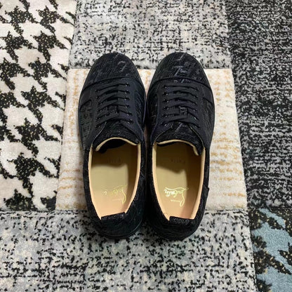 Christian Louboutin Clasic Negru Pattern Low - prezentare produs