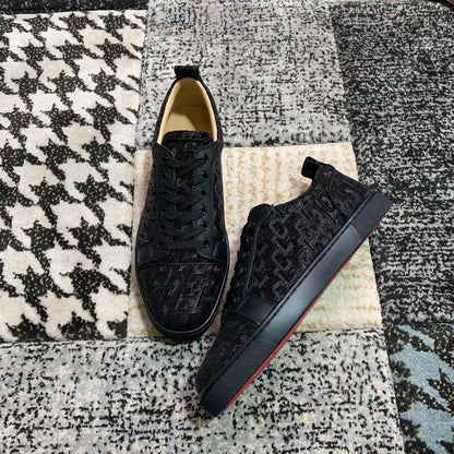 Christian Louboutin Clasic Negru Pattern Low - prezentare produs