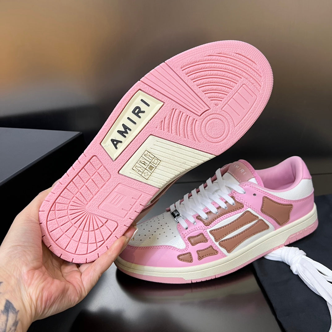 Amiri Skeleton Roz Maro Pantofi sport - prezentare produs