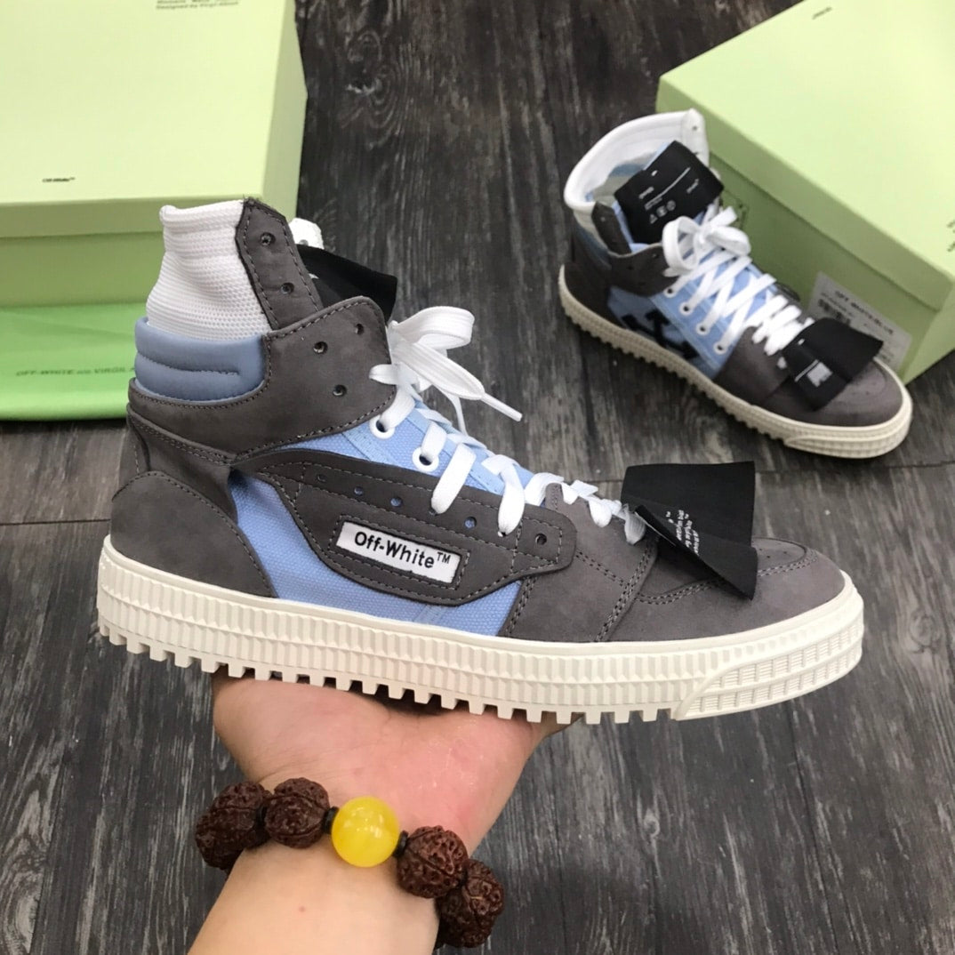 Off-White Court 3 0 Albastru Gri - prezentare produs