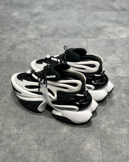 Balmain Unicorn Negru Alb Pantofi sport - prezentare produs
