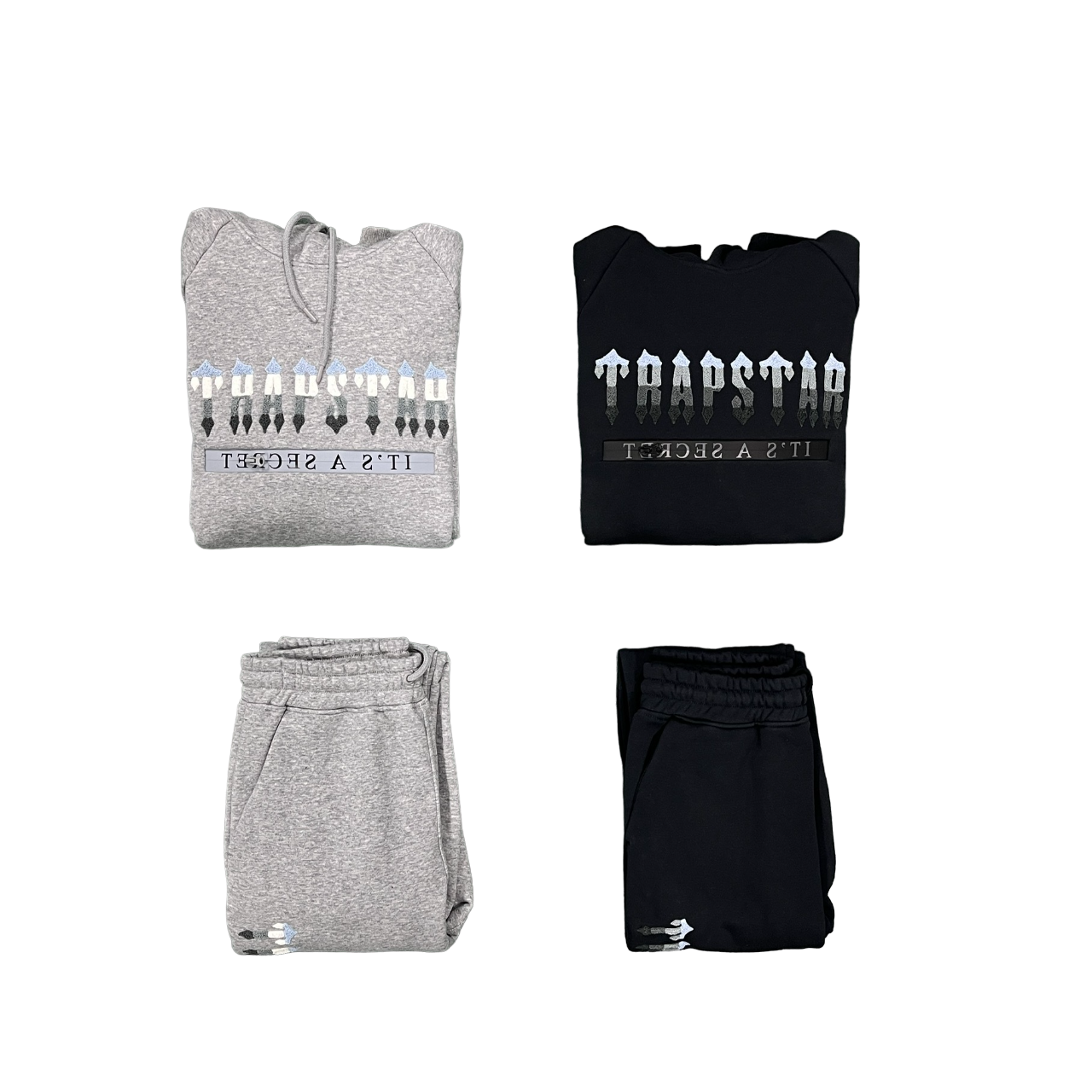 Trapstar Chenille Trening Negru Gri - prezentare produs