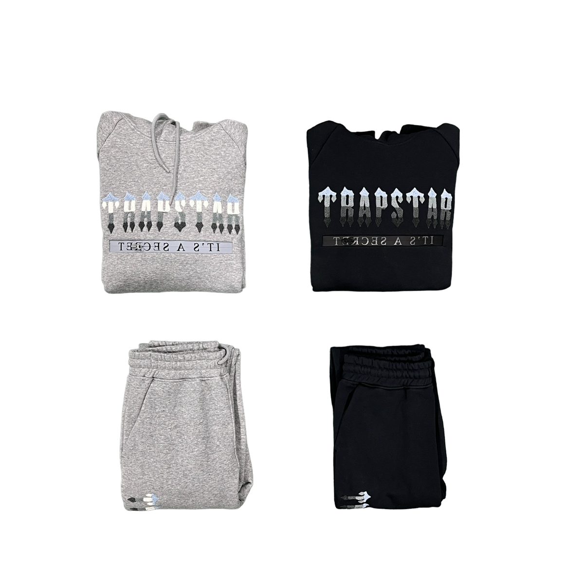 Trapstar Chenille Trening Negru Gri - prezentare produs