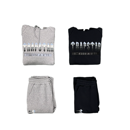 Trapstar Chenille Trening Negru Gri - prezentare produs