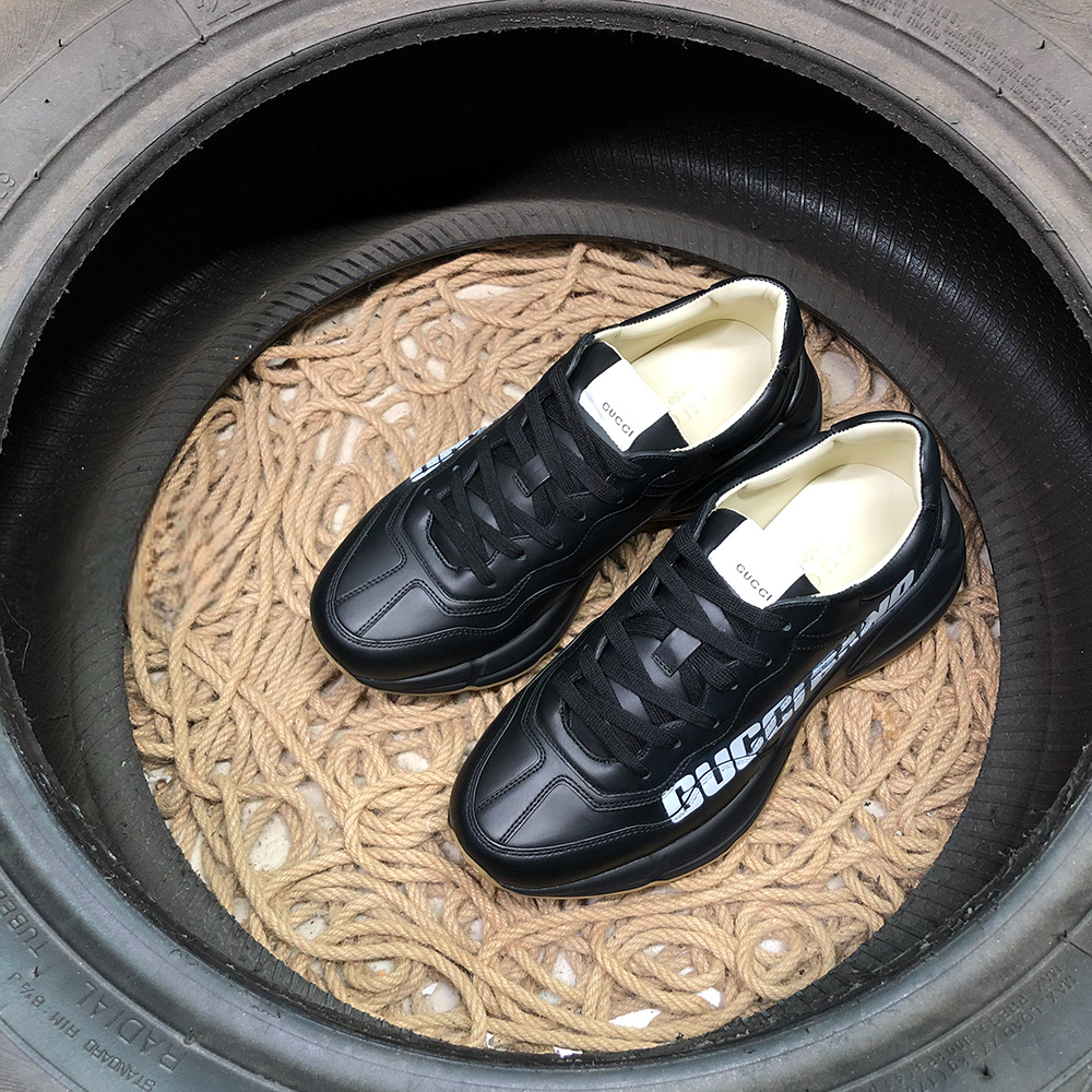 Gucci Rython Negru Band Pantofi sport - prezentare produs