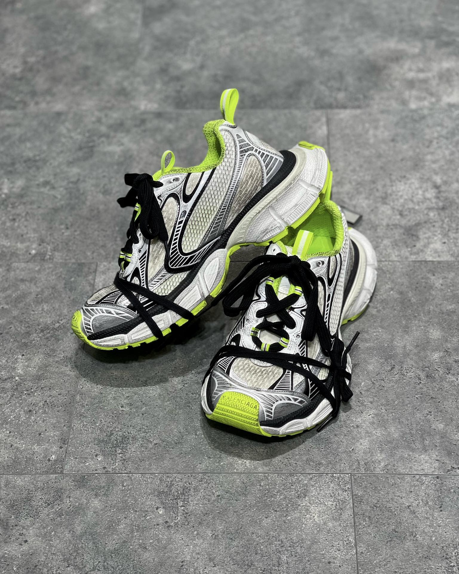 Balenciaga 3XL Lime Gri Pantofi sport - prezentare produs