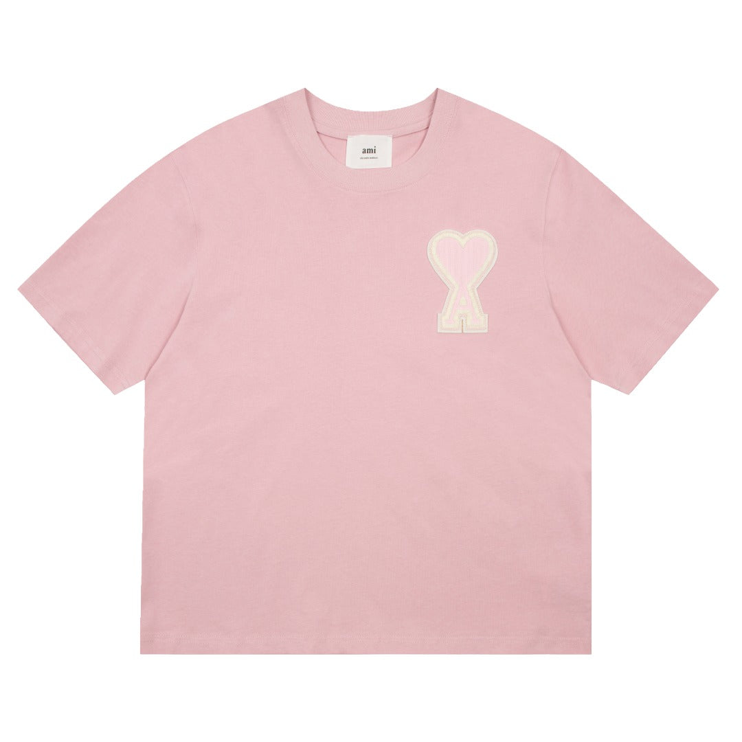 Ami Paris Tricou Roz - prezentare produs