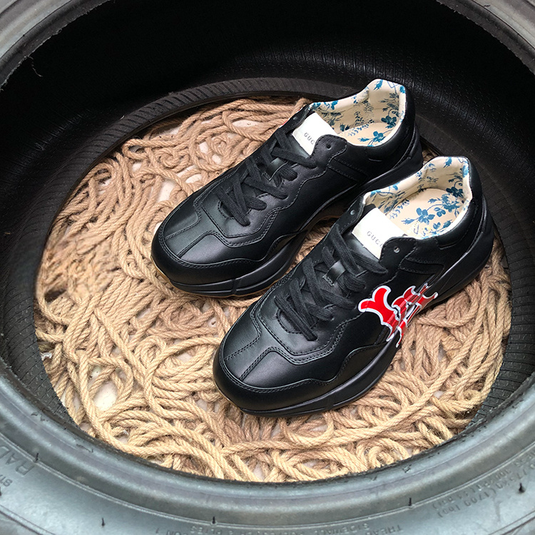 Gucci Rython Negru La Pantofi sport - prezentare produs