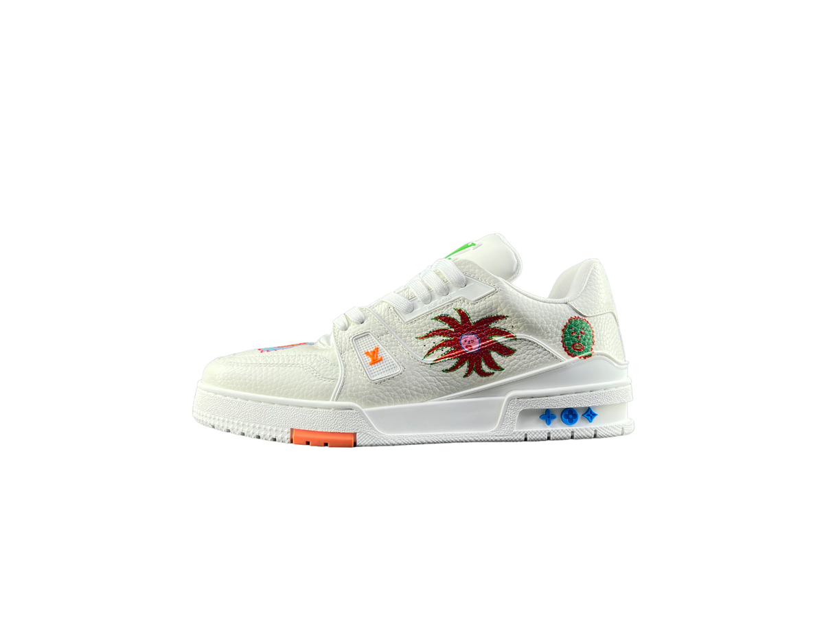 Louis Vuitton LV Trainers X Kusama Alb - prezentare produs