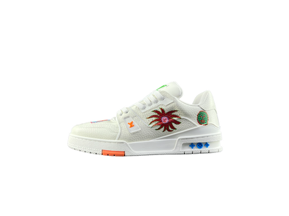 Louis Vuitton LV Trainers X Kusama Alb - prezentare produs