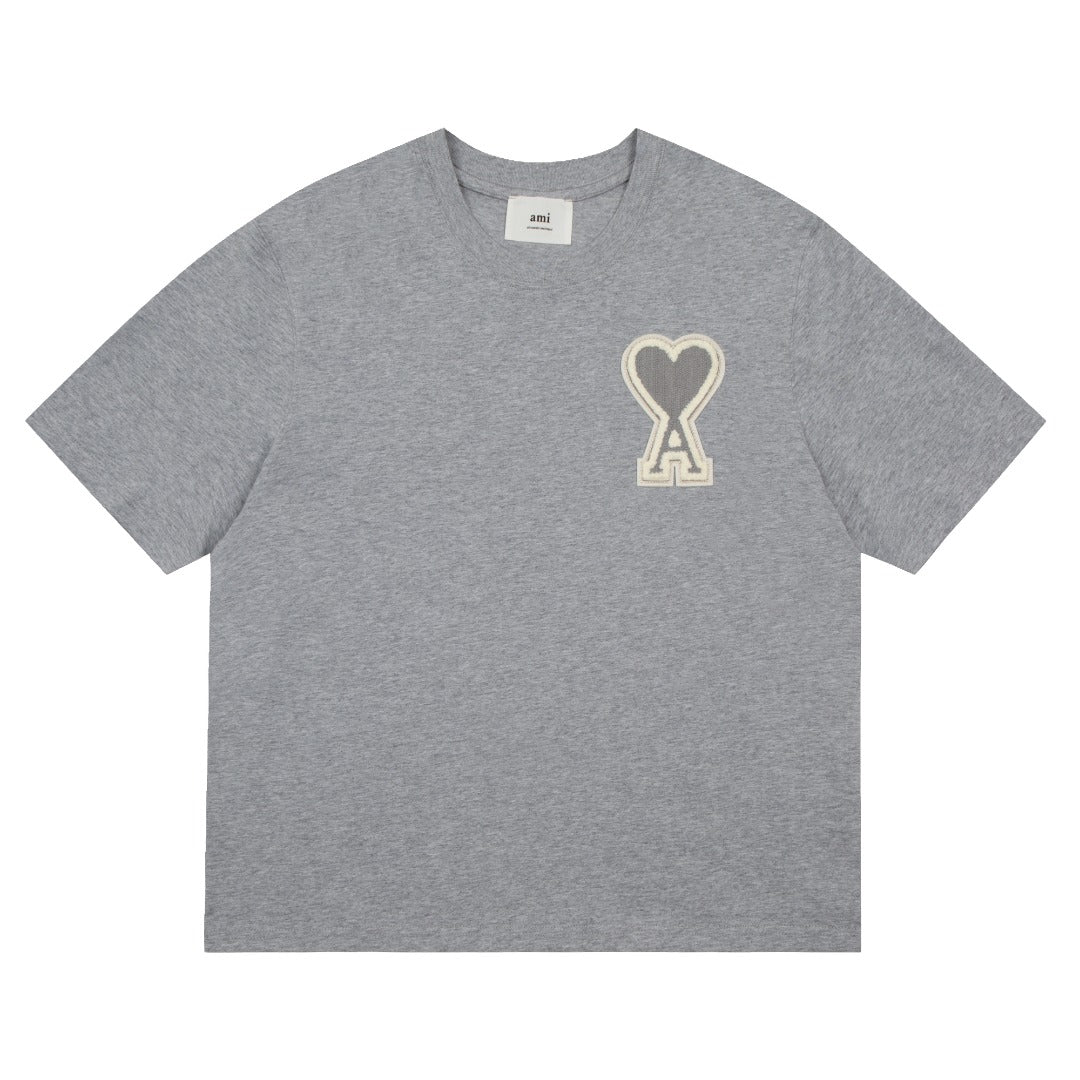 Ami Paris Tricou Gri - prezentare produs