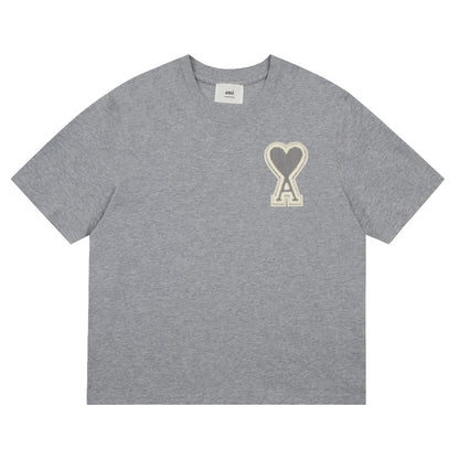 Ami Paris Tricou Gri - prezentare produs