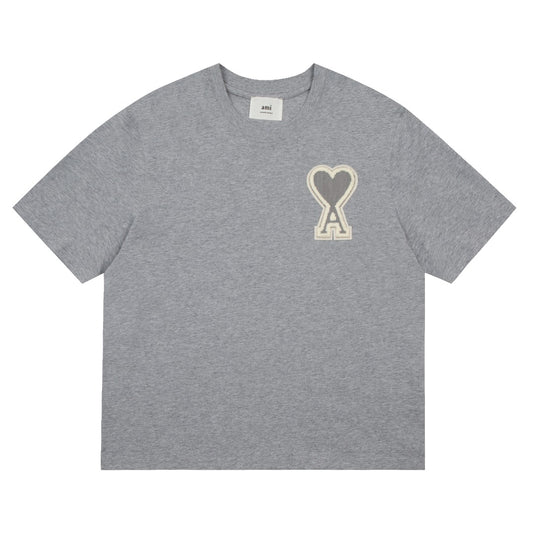 Ami Paris Tricou Gri - prezentare produs