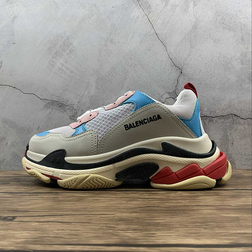 Balenciaga Triple S Albastru Roșu - prezentare produs