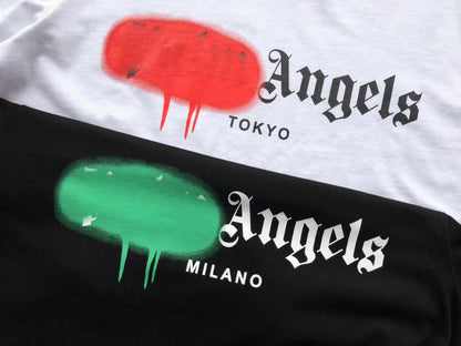 Palm Angels Graffiti Logo T Cămașă - prezentare produs