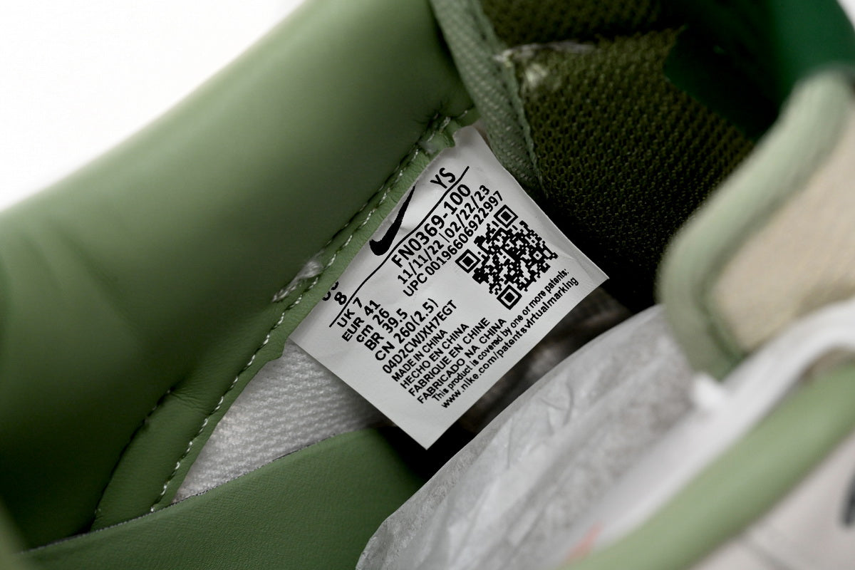 Nike Air Force Low Pale Fildeș Verde - prezentare produs