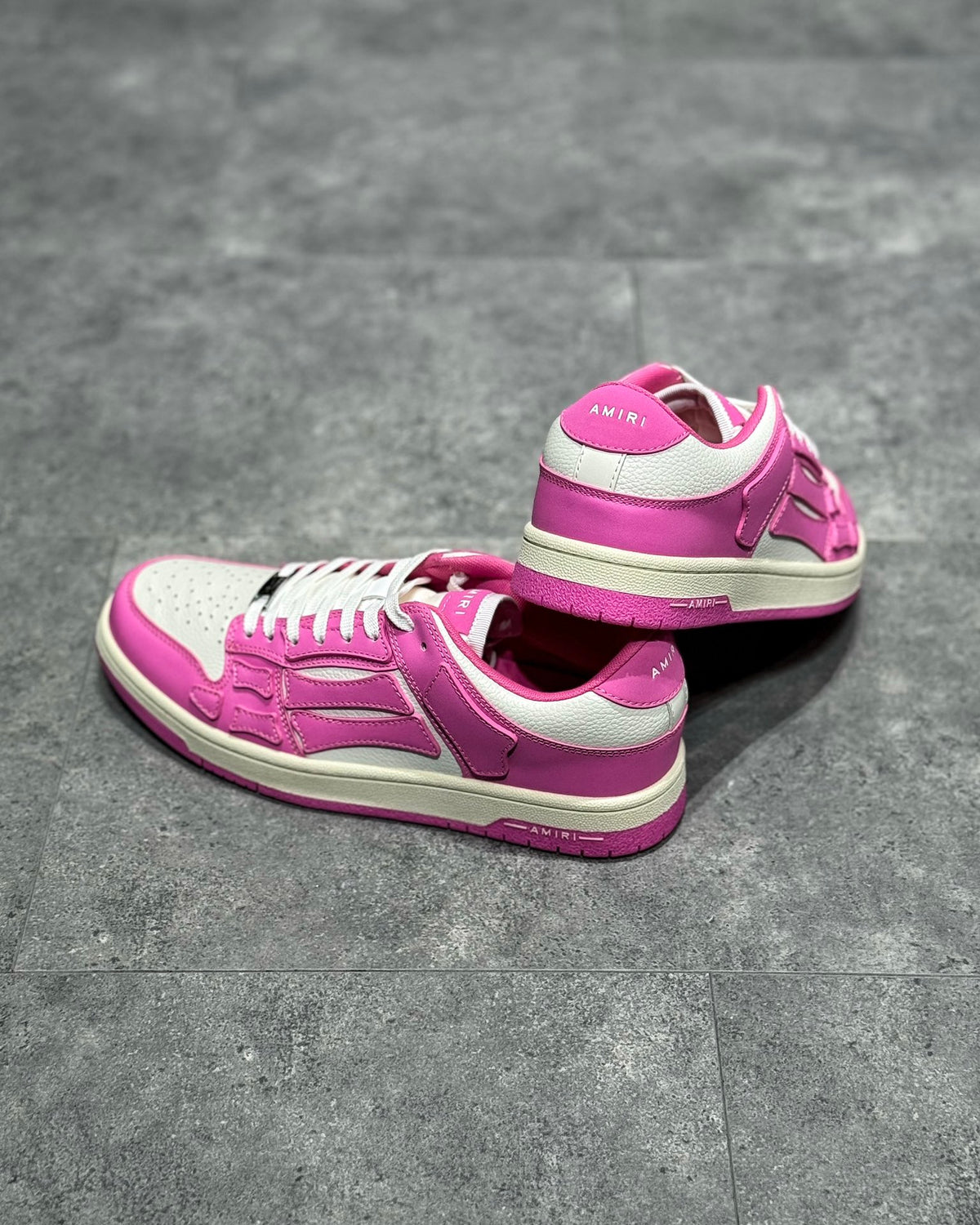 Amiri Skeleton Roz Alb Pantofi sport - prezentare produs