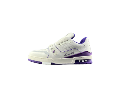 Louis Vuitton LV Trainers Alb Violet - prezentare produs
